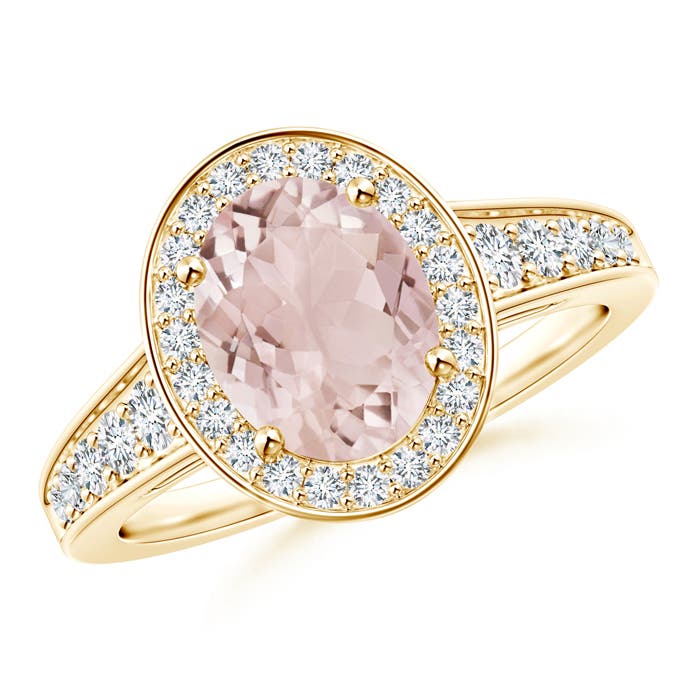 A - Morganite / 2.19 CT / 14 KT Yellow Gold