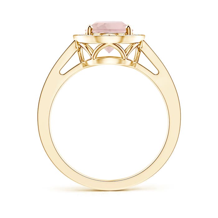 A - Morganite / 2.19 CT / 14 KT Yellow Gold