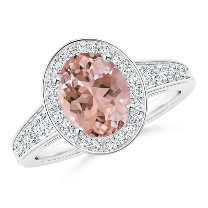 AAAA - Morganite / 2.19 CT / 14 KT White Gold