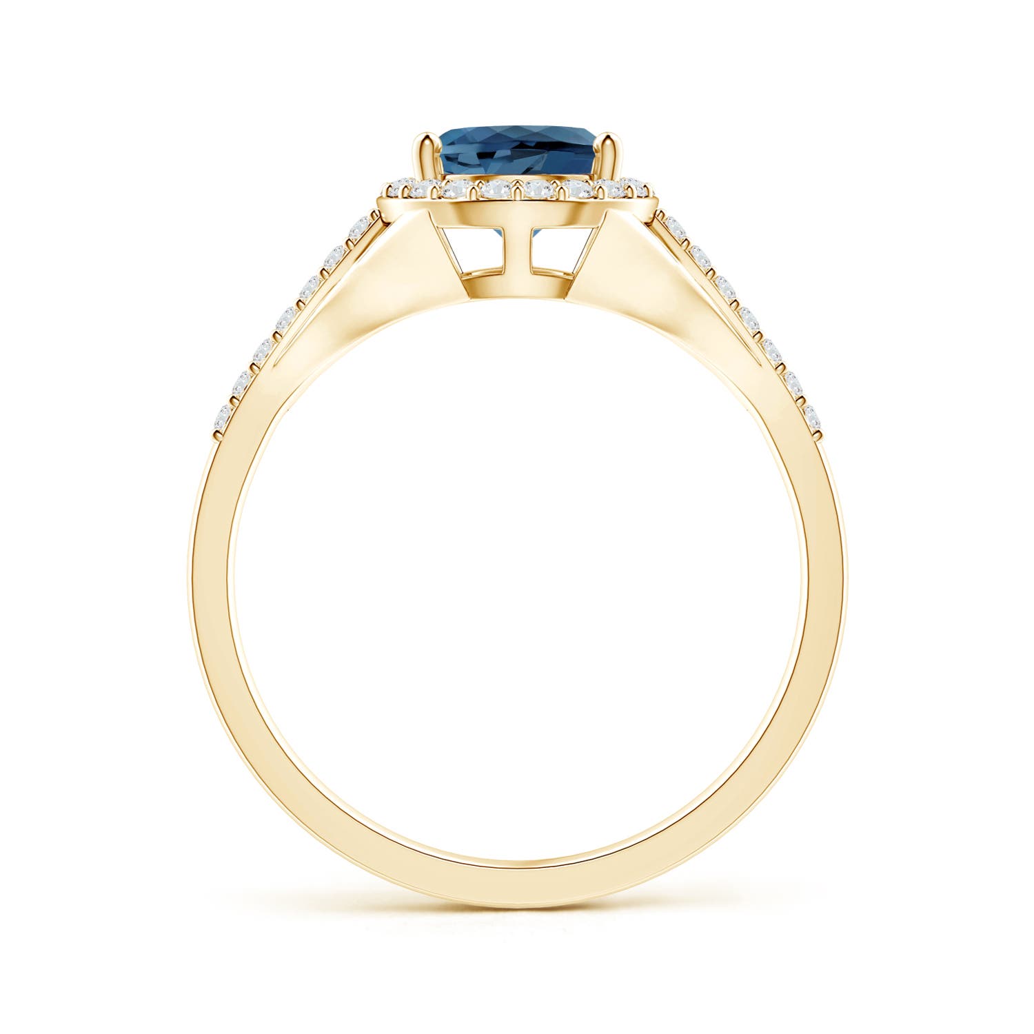 A - London Blue Topaz / 1.46 CT / 14 KT Yellow Gold