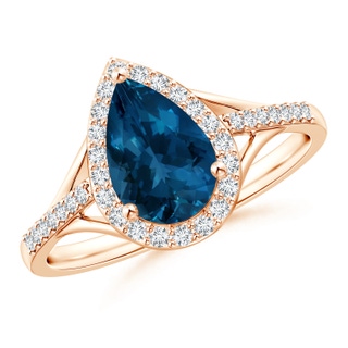 Pear AAA London Blue Topaz