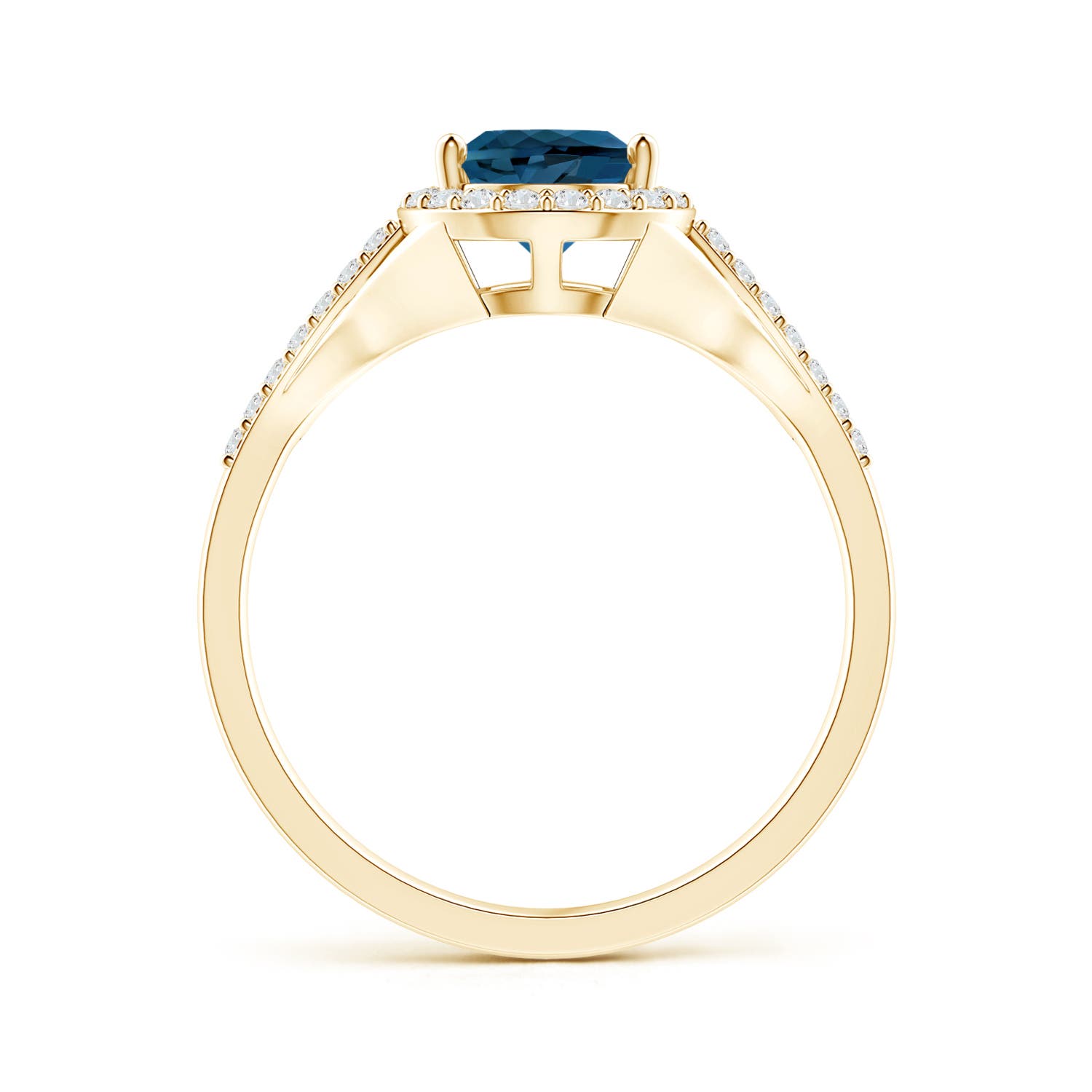 AAA - London Blue Topaz / 1.93 CT / 14 KT Yellow Gold