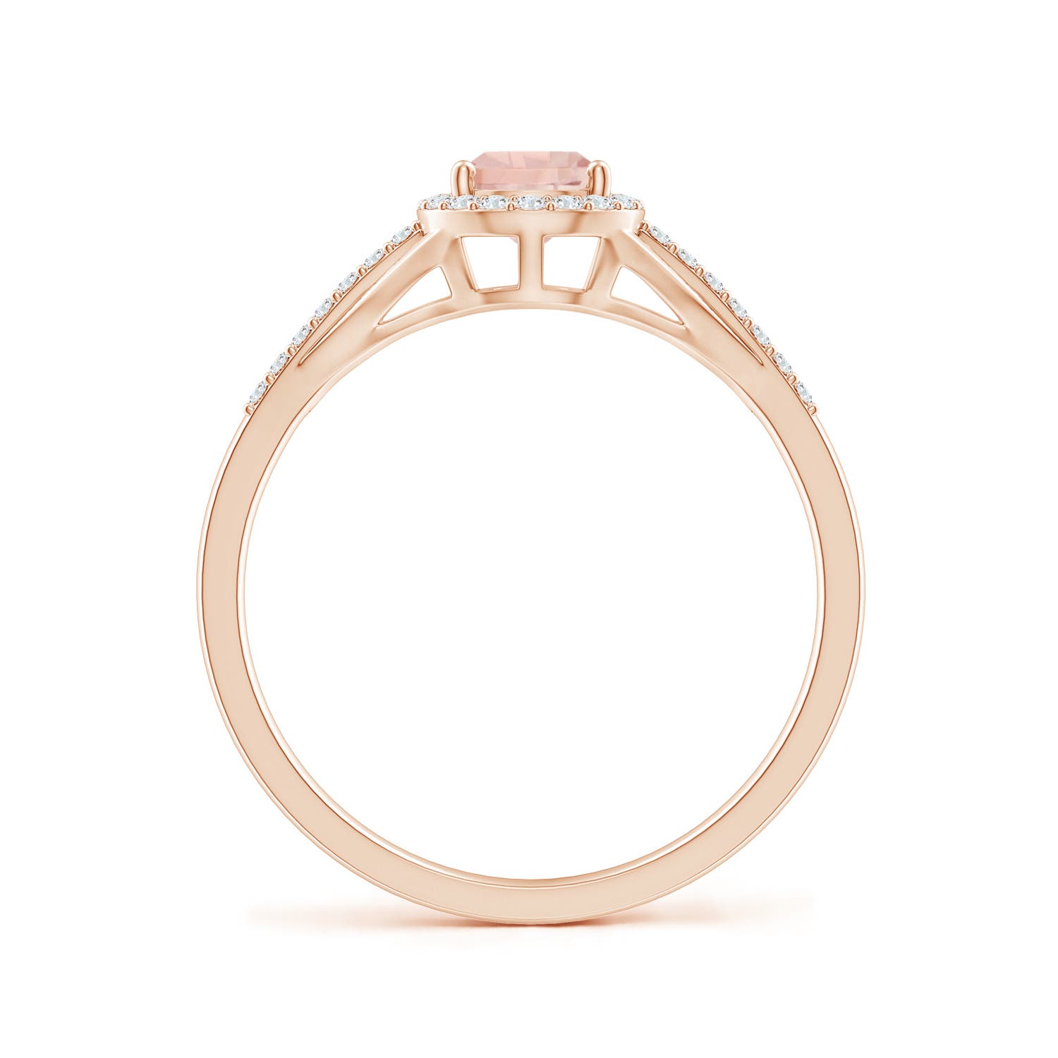 AA - Morganite / 0.77 CT / 14 KT Rose Gold