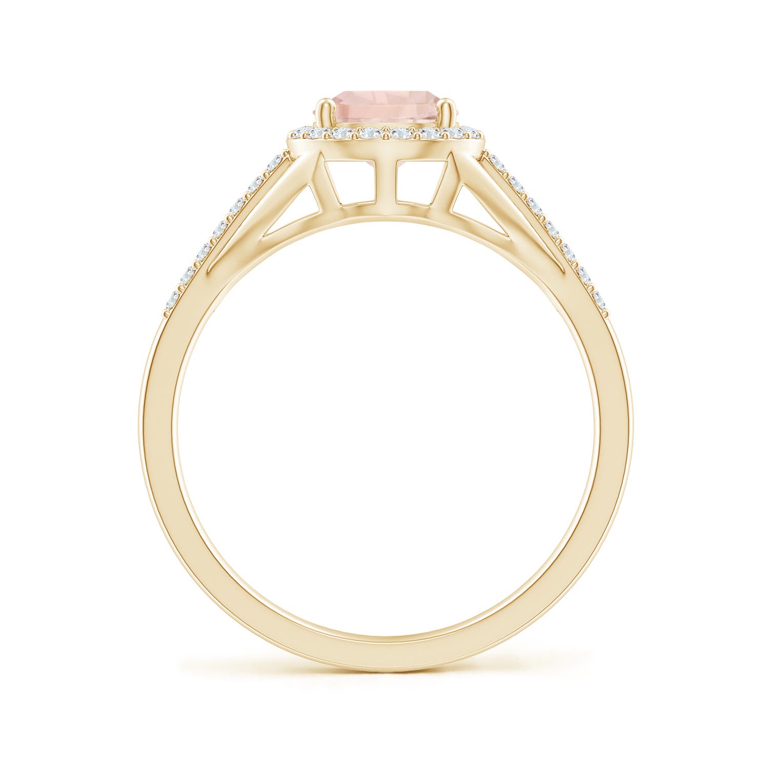 A - Morganite / 1.16 CT / 14 KT Yellow Gold