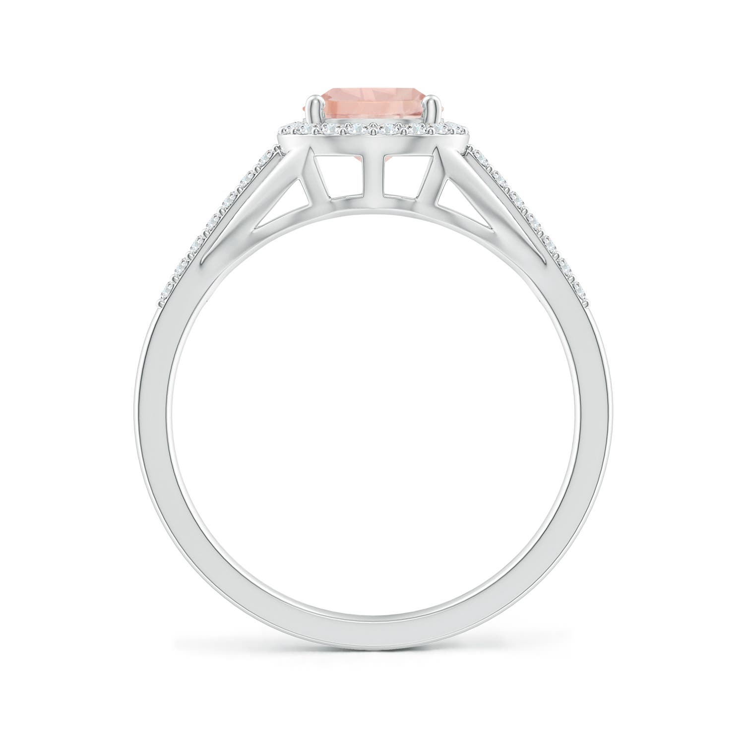 AA - Morganite / 1.16 CT / 14 KT White Gold