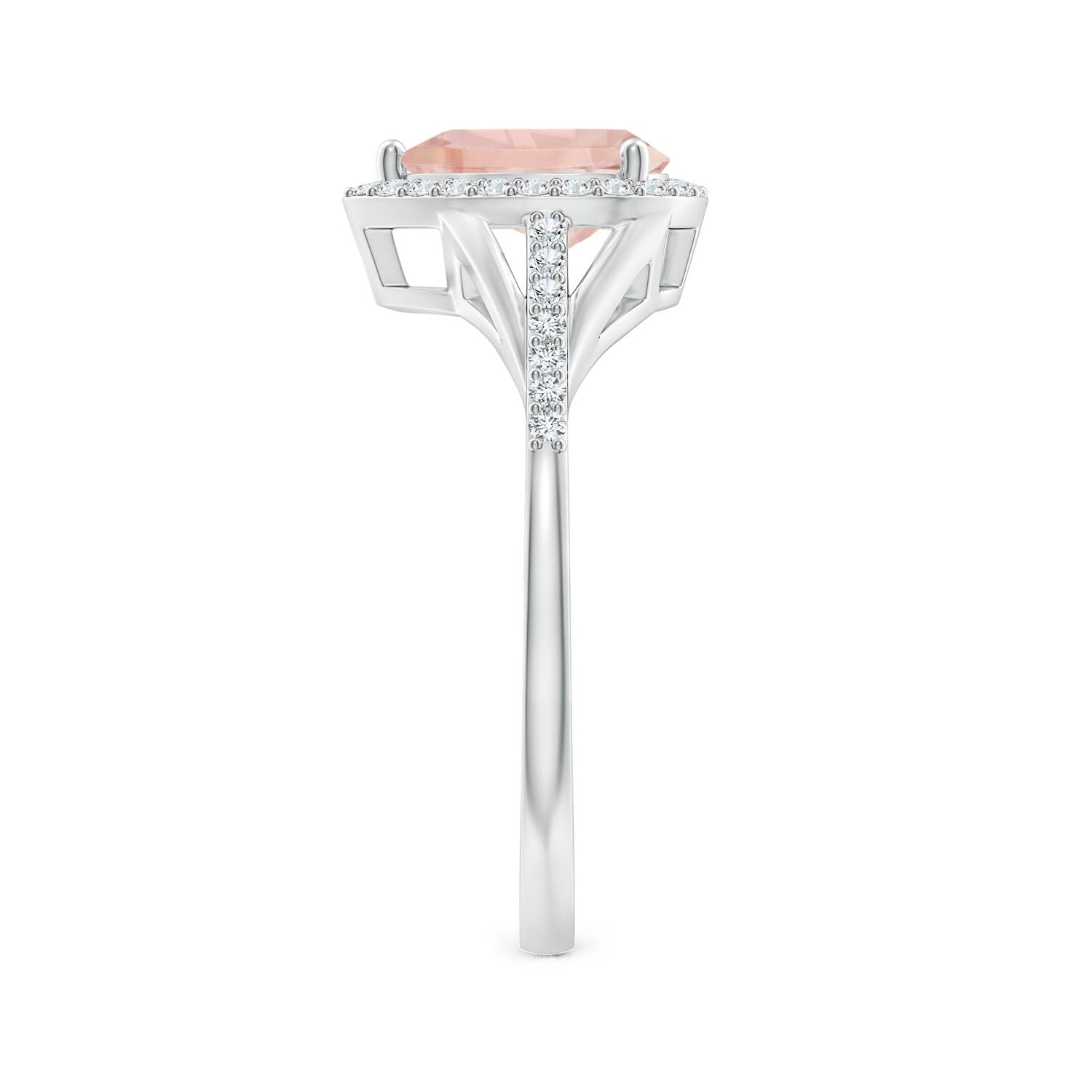 AA - Morganite / 1.16 CT / 14 KT White Gold