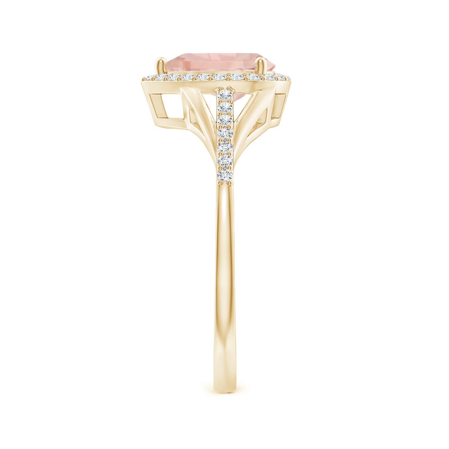 AA - Morganite / 1.16 CT / 14 KT Yellow Gold