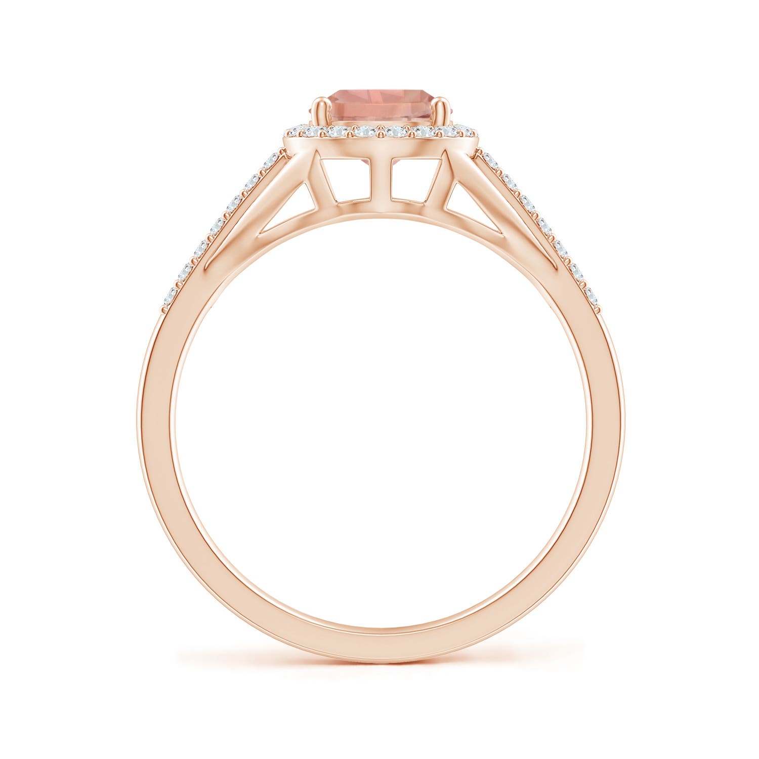 AAAA - Morganite / 1.16 CT / 14 KT Rose Gold