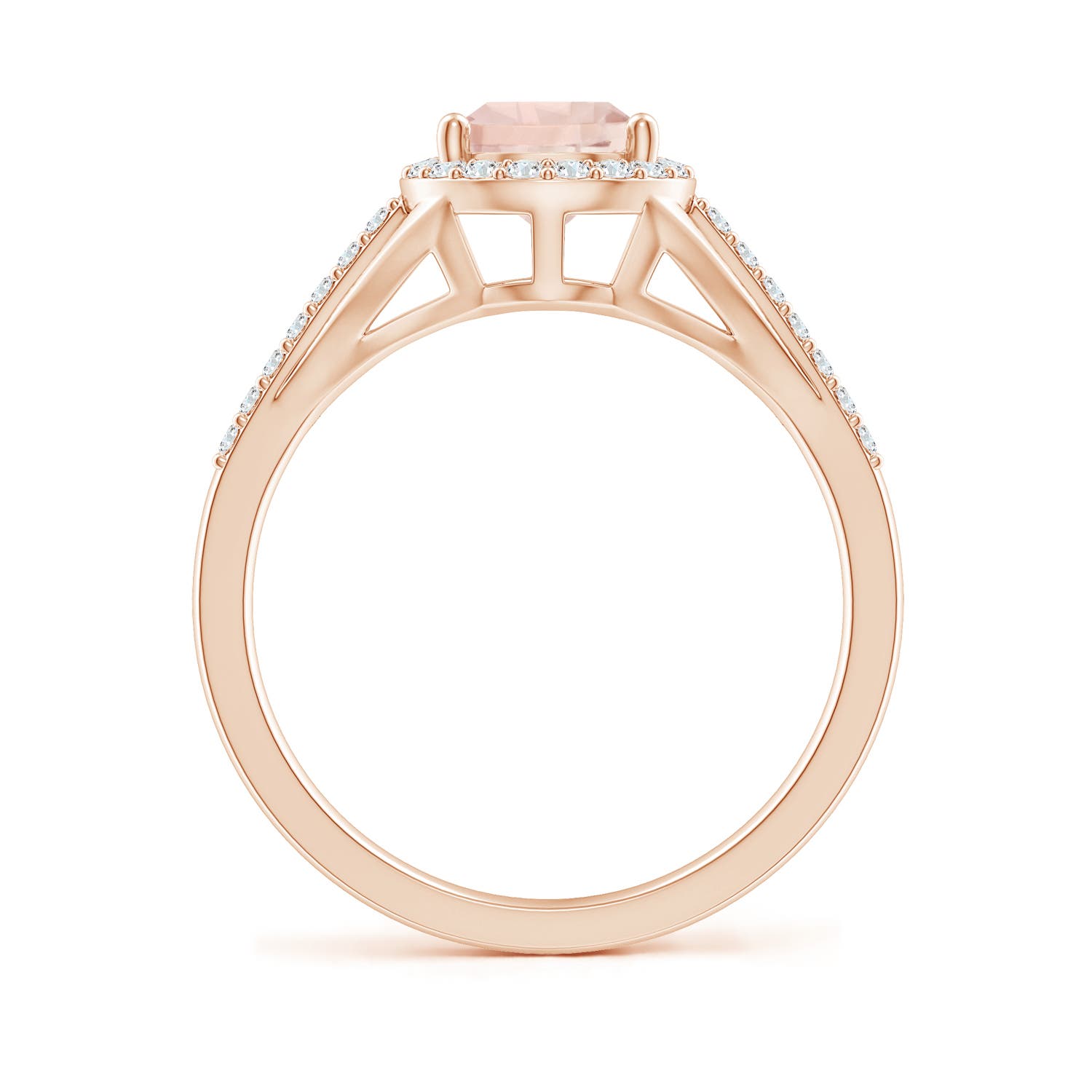 A - Morganite / 1.43 CT / 14 KT Rose Gold