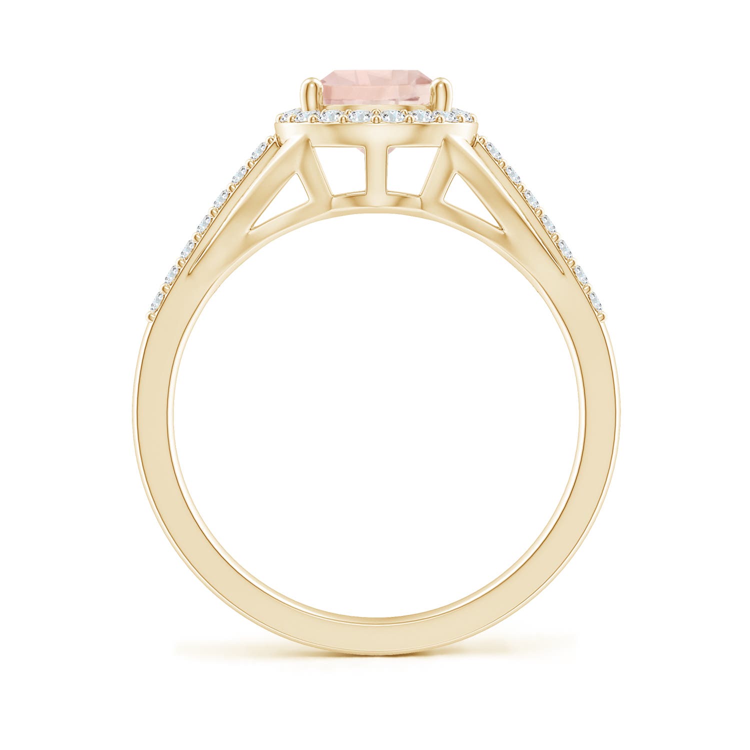 A - Morganite / 1.43 CT / 14 KT Yellow Gold