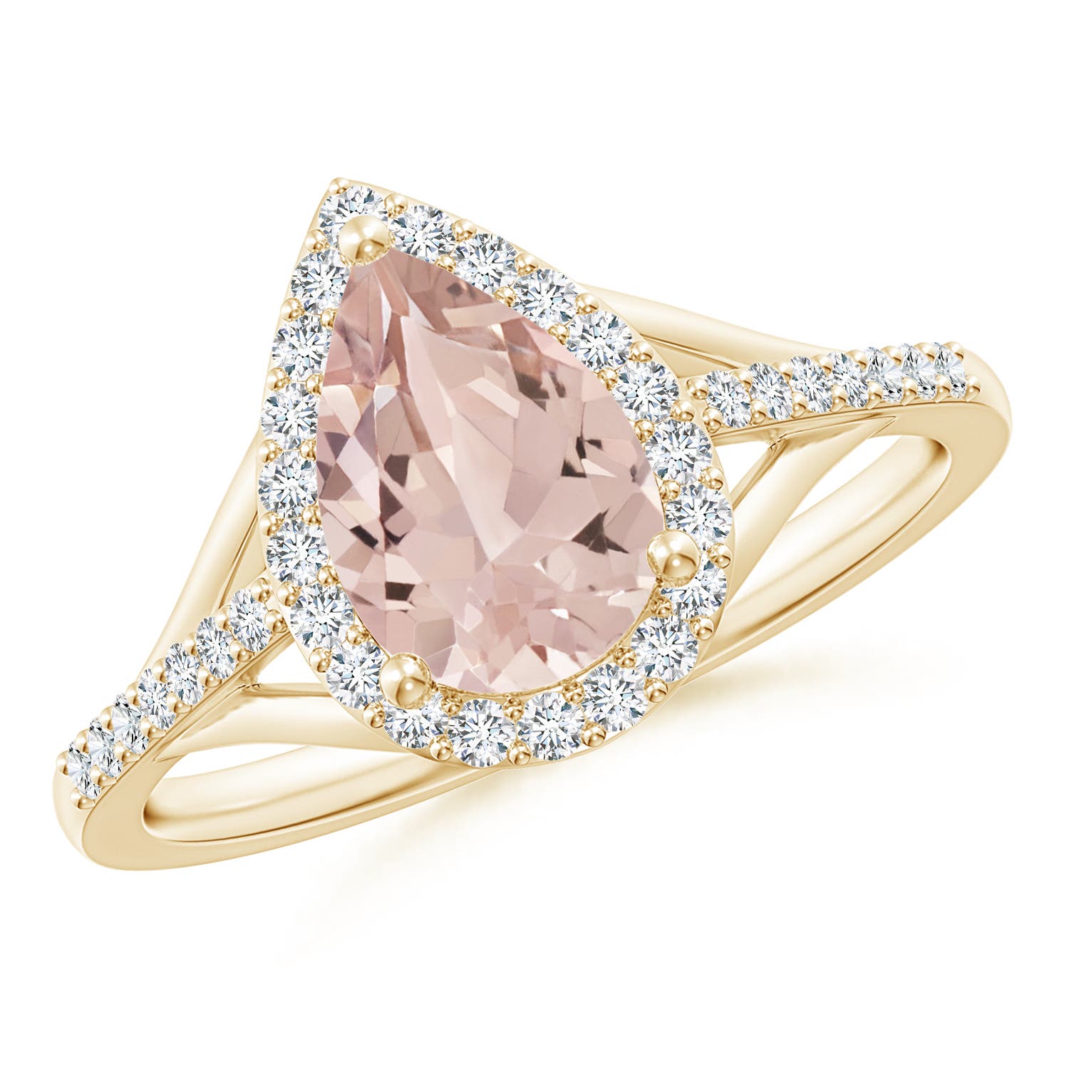 AA - Morganite / 1.43 CT / 14 KT Yellow Gold