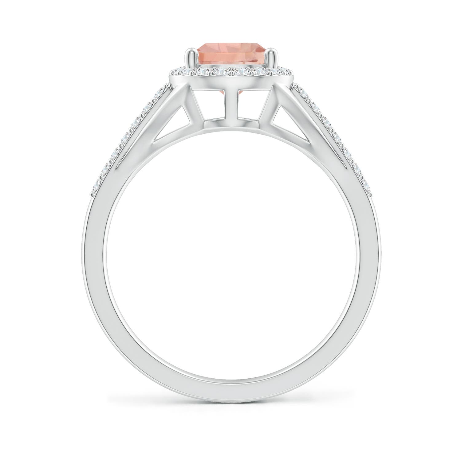 AAA - Morganite / 1.43 CT / 14 KT White Gold