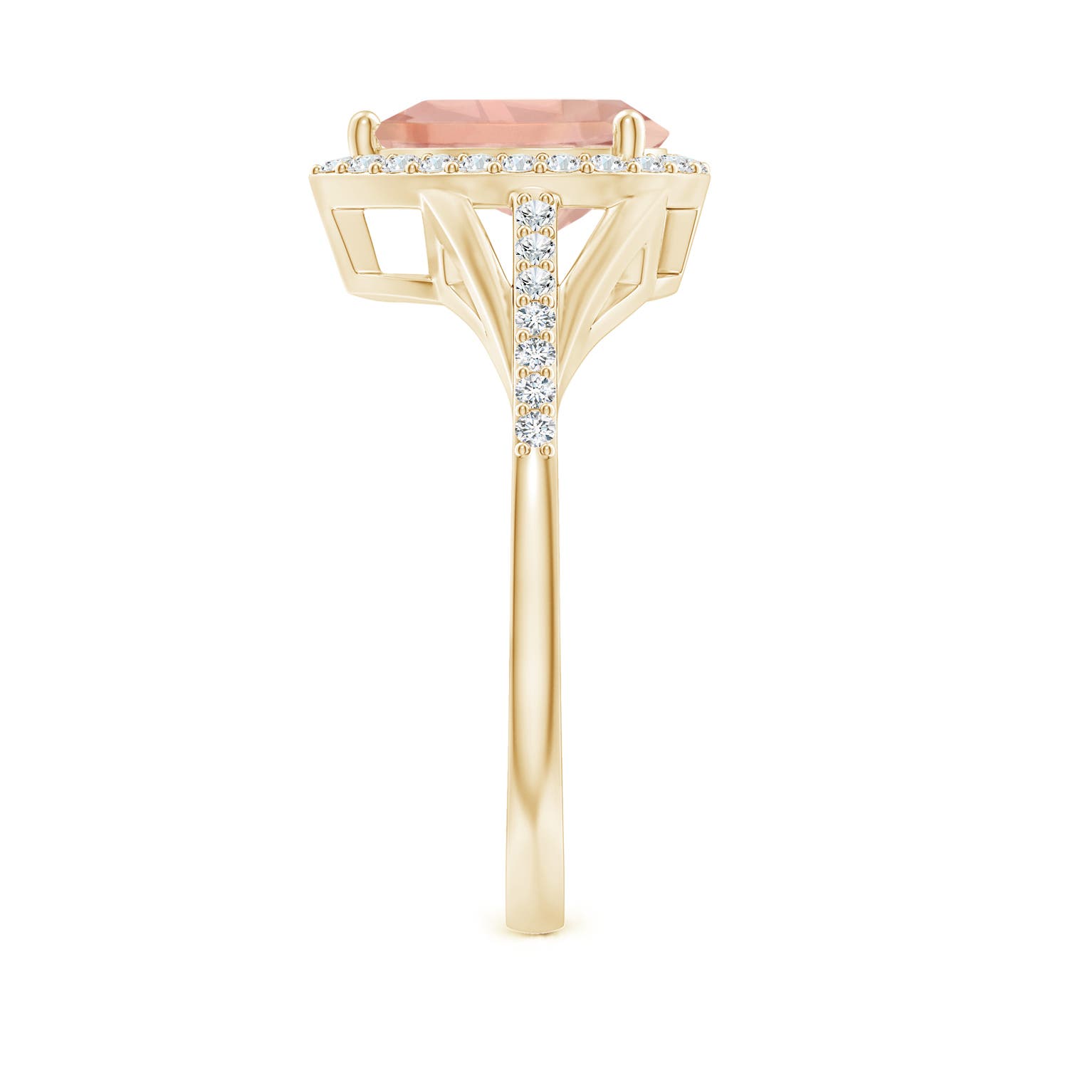 AAA - Morganite / 1.43 CT / 14 KT Yellow Gold