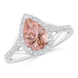 Pear Morganite Classic Rings