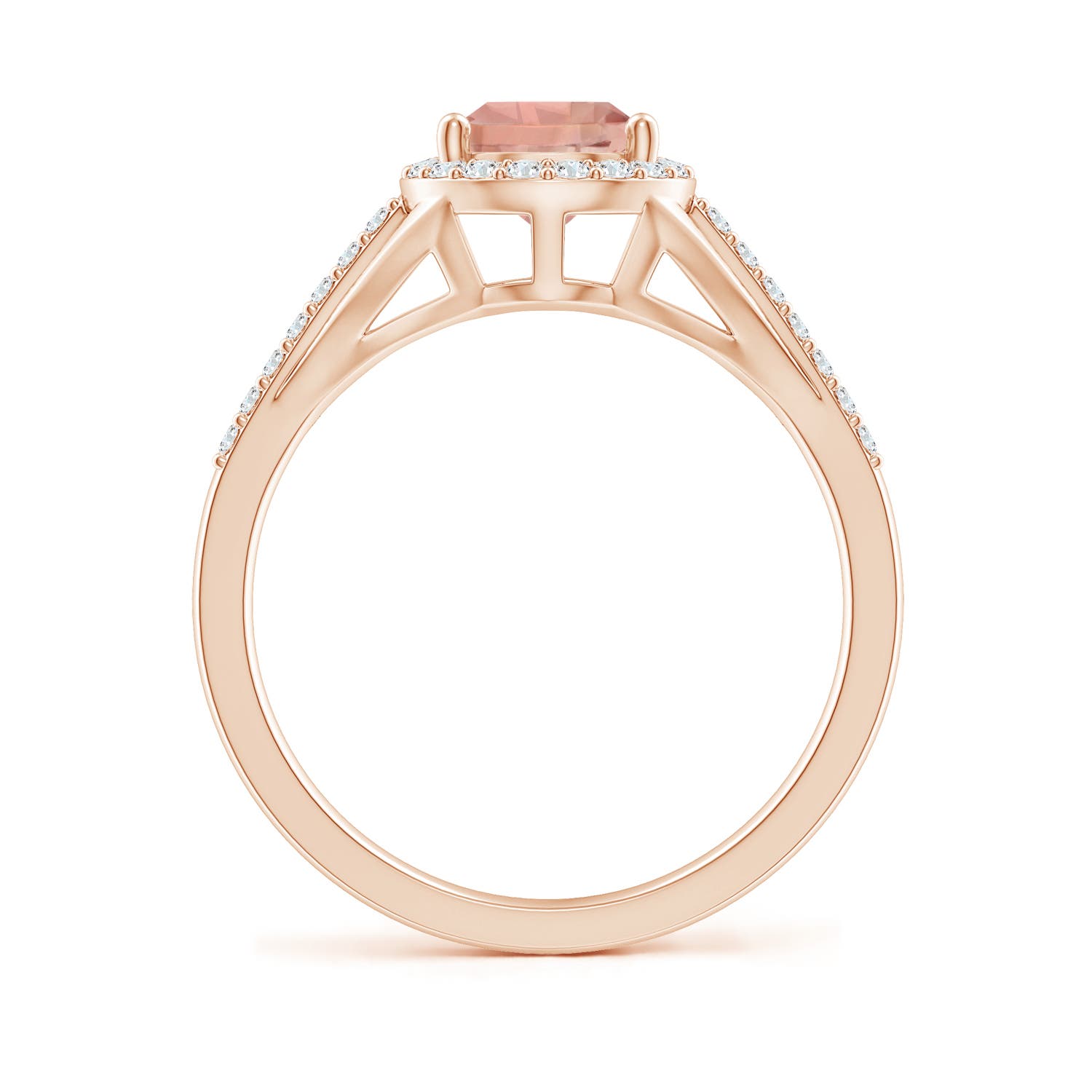 AAAA - Morganite / 1.43 CT / 14 KT Rose Gold