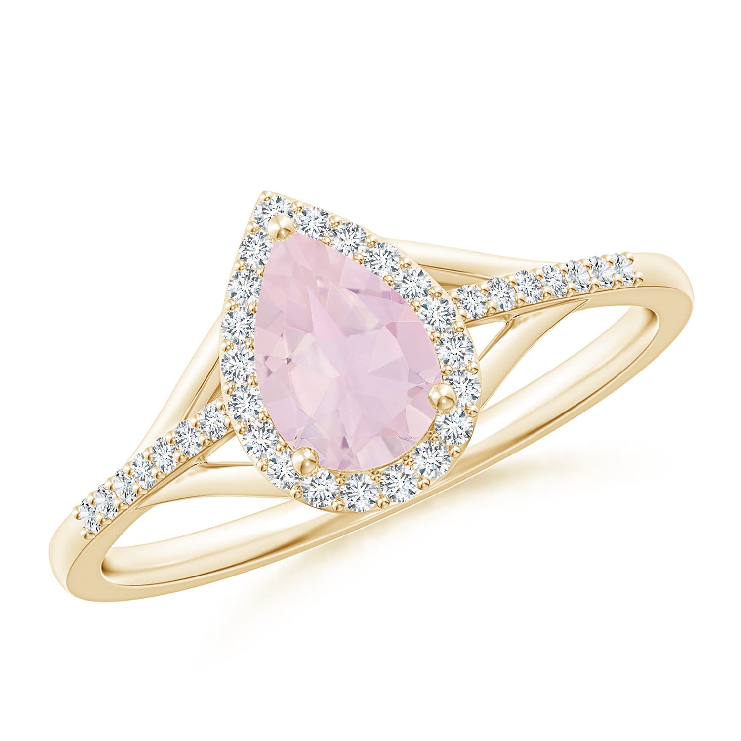 AA - Rose Quartz / 0.72 CT / 14 KT Yellow Gold