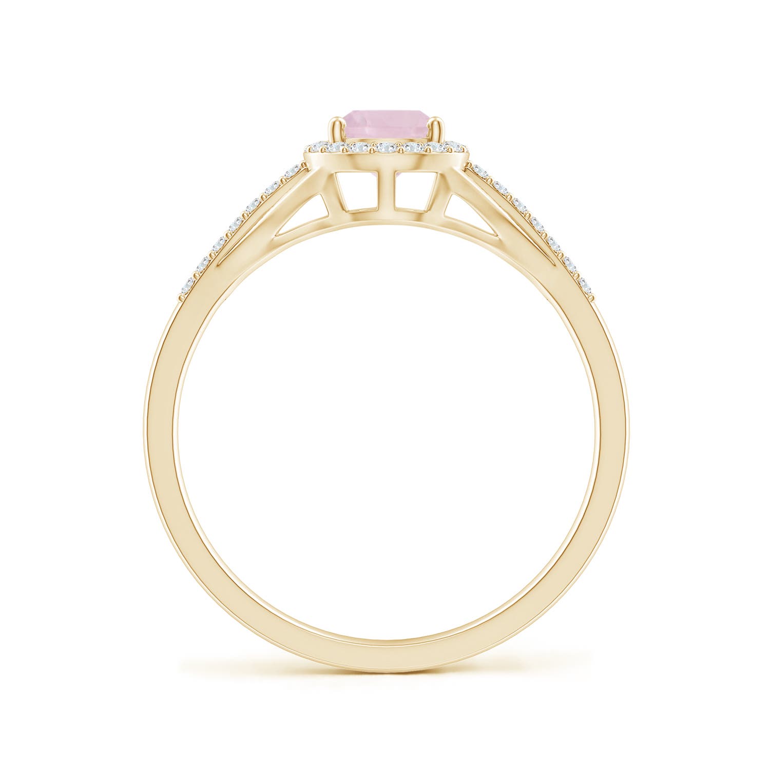 AA - Rose Quartz / 0.72 CT / 14 KT Yellow Gold