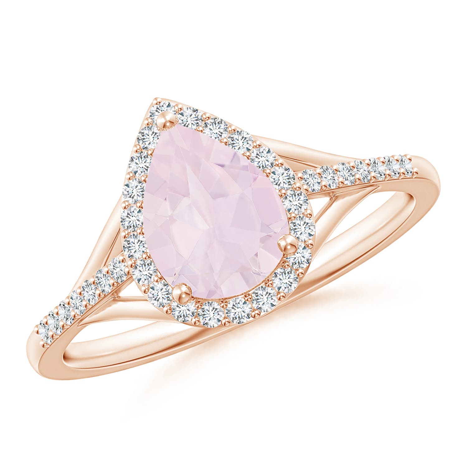 A - Rose Quartz / 1.31 CT / 14 KT Rose Gold