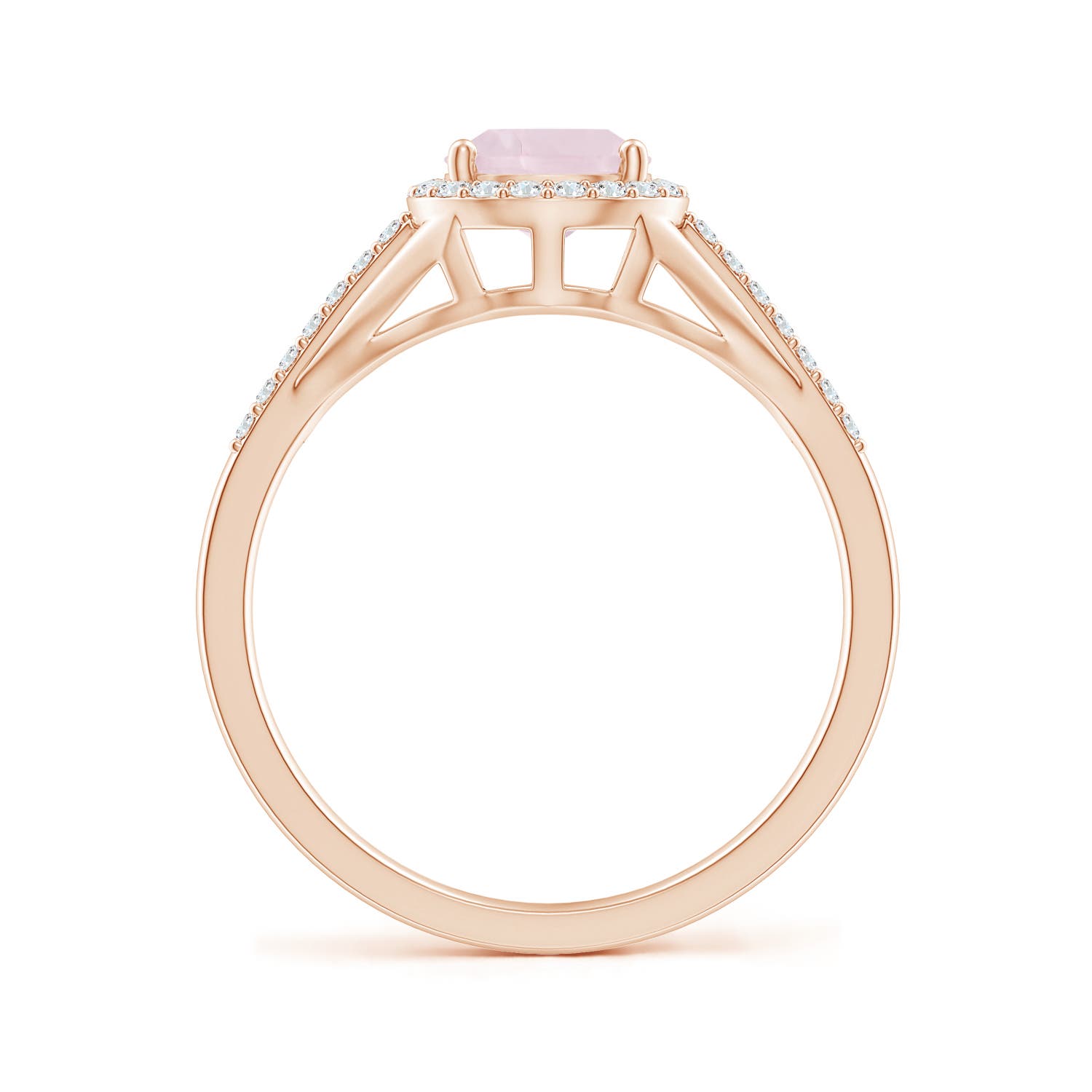 A - Rose Quartz / 1.31 CT / 14 KT Rose Gold