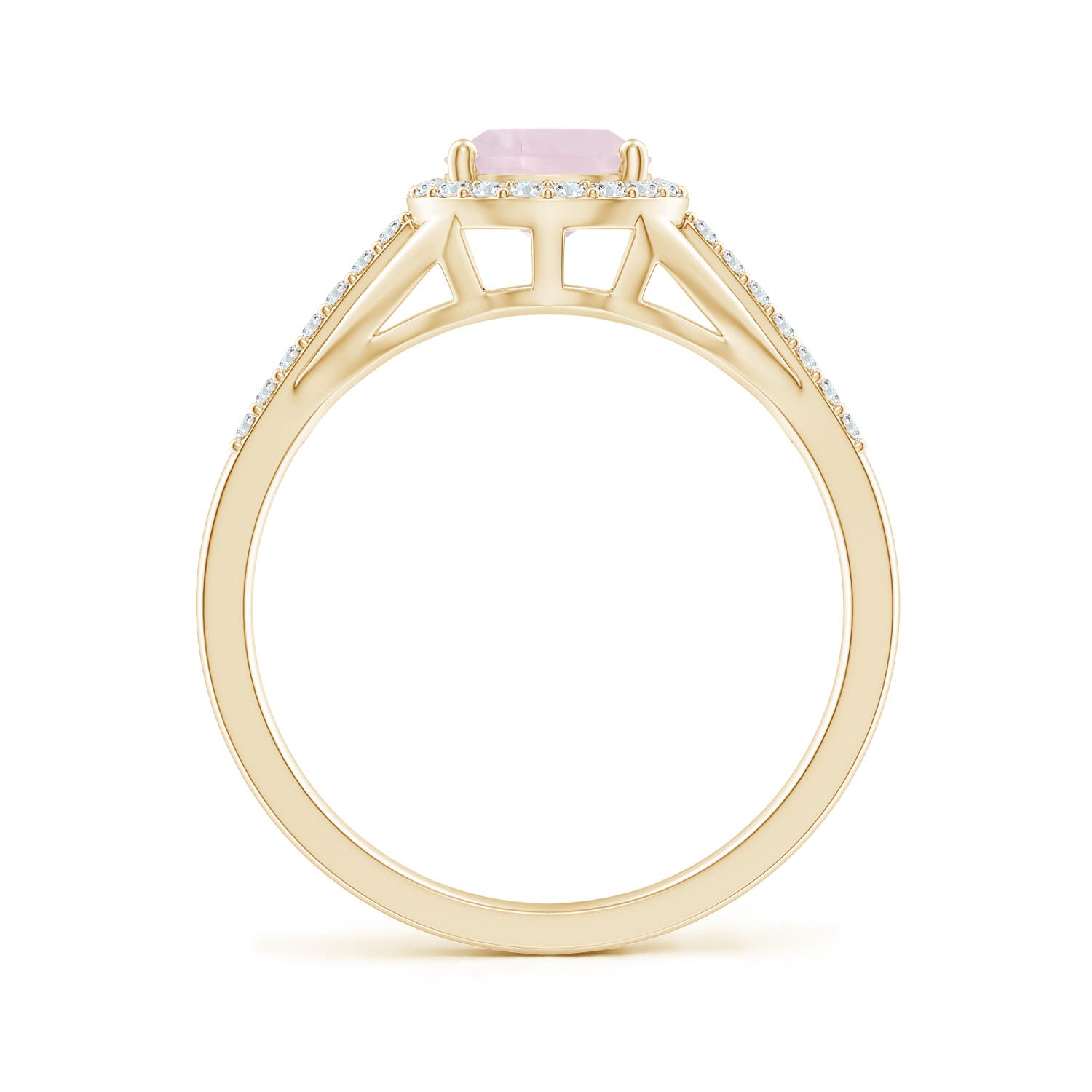 A - Rose Quartz / 1.31 CT / 14 KT Yellow Gold