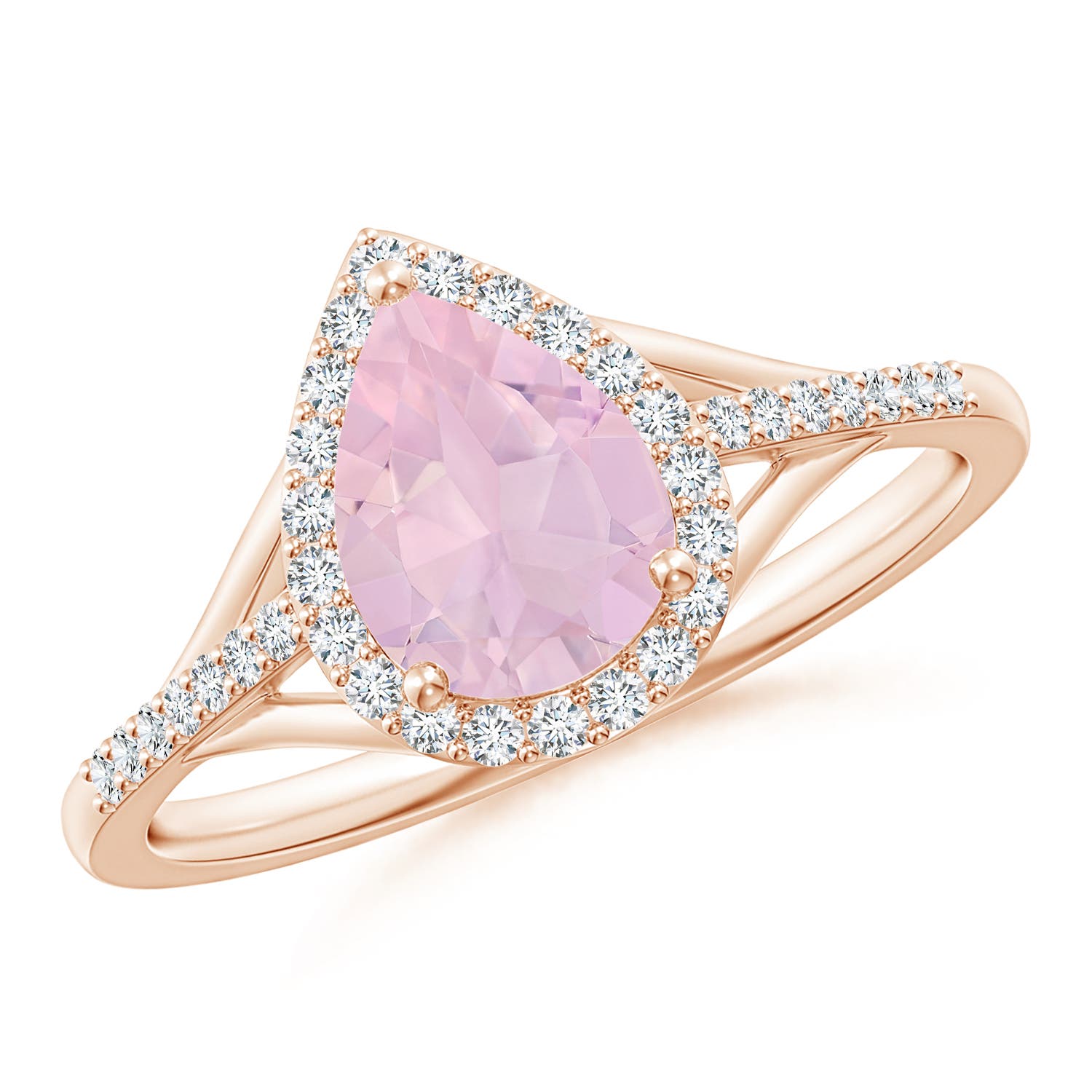 AAA - Rose Quartz / 1.31 CT / 14 KT Rose Gold