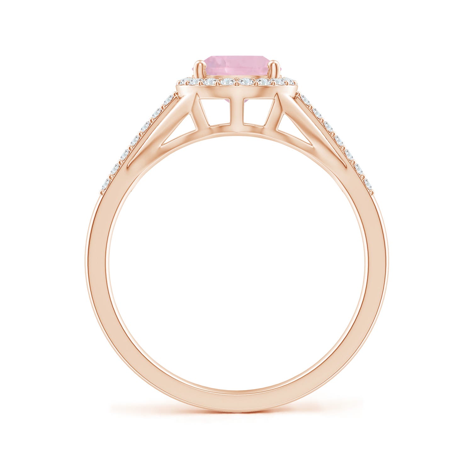 AAA - Rose Quartz / 1.31 CT / 14 KT Rose Gold