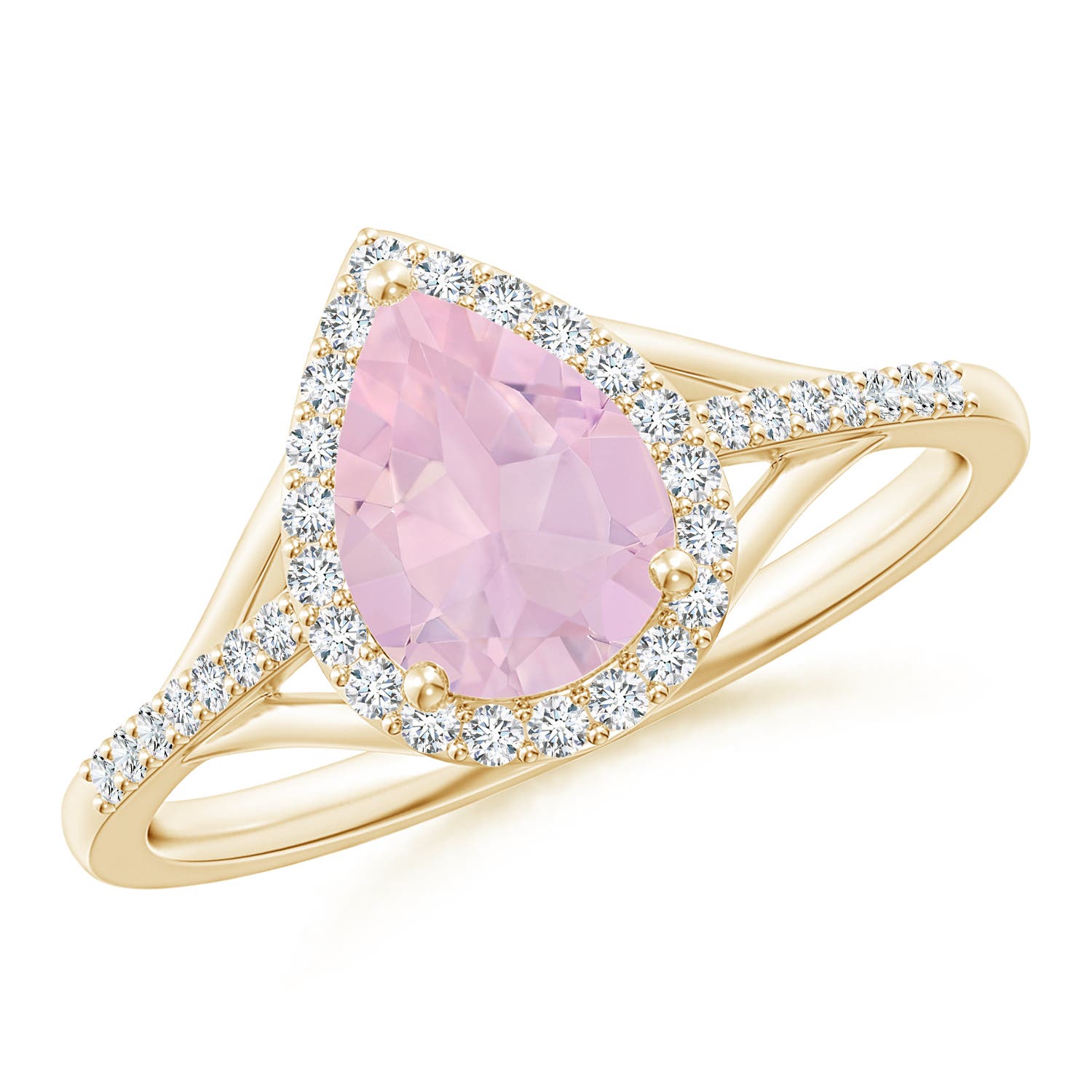 AAA - Rose Quartz / 1.31 CT / 14 KT Yellow Gold