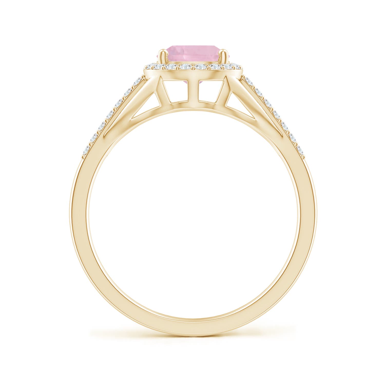 AAA - Rose Quartz / 1.31 CT / 14 KT Yellow Gold