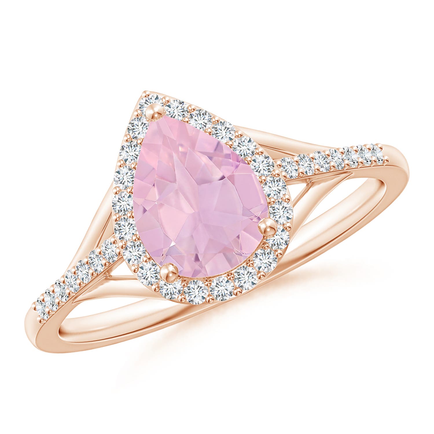 AAAA - Rose Quartz / 1.31 CT / 14 KT Rose Gold