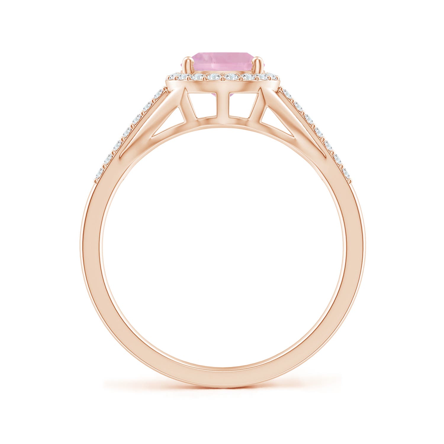 AAAA - Rose Quartz / 1.31 CT / 14 KT Rose Gold