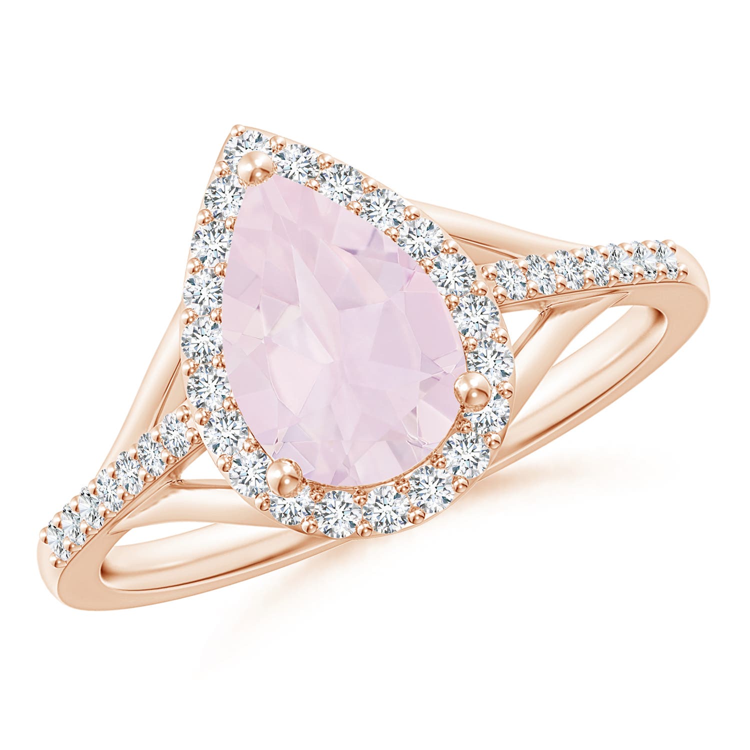 A - Rose Quartz / 1.58 CT / 14 KT Rose Gold