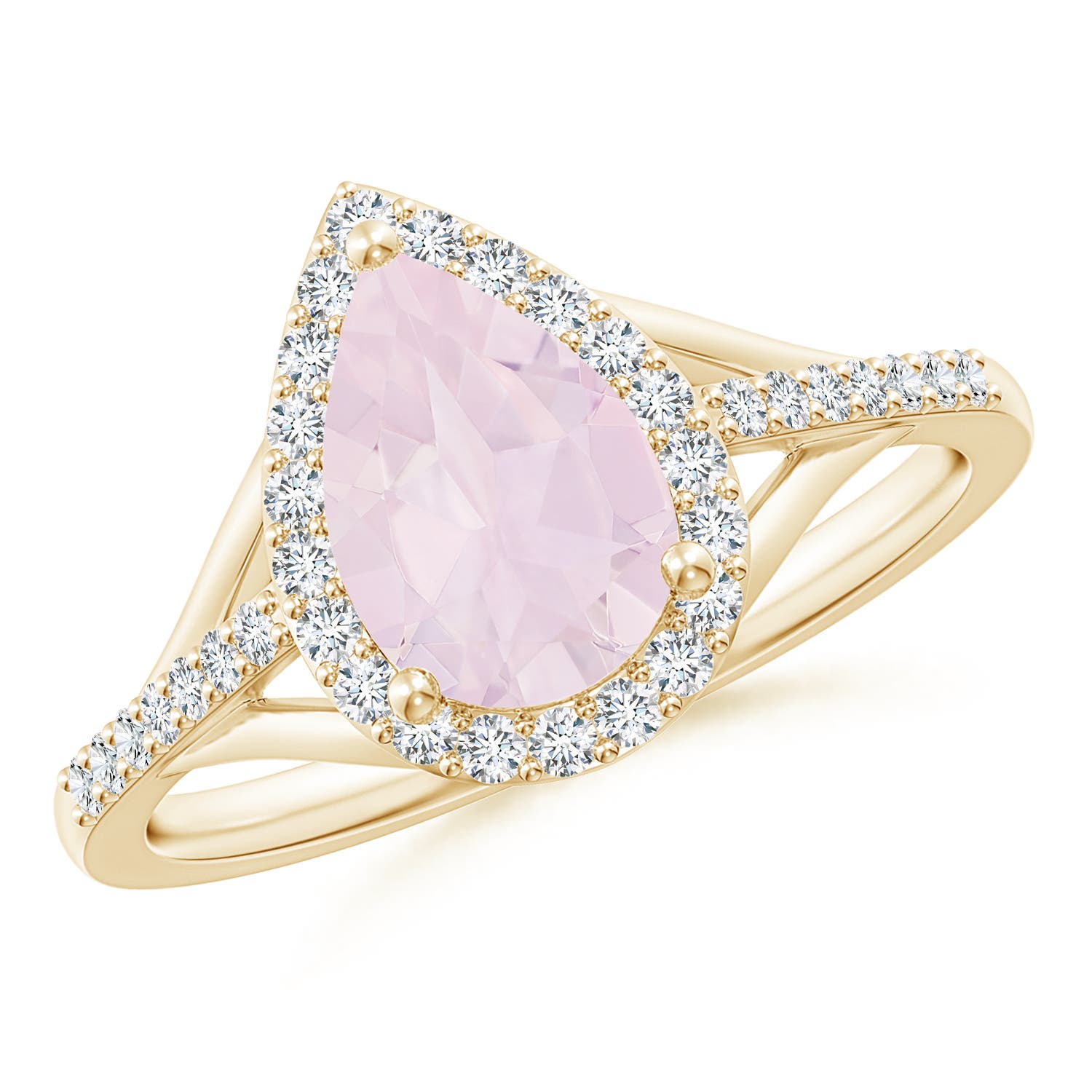 A - Rose Quartz / 1.58 CT / 14 KT Yellow Gold