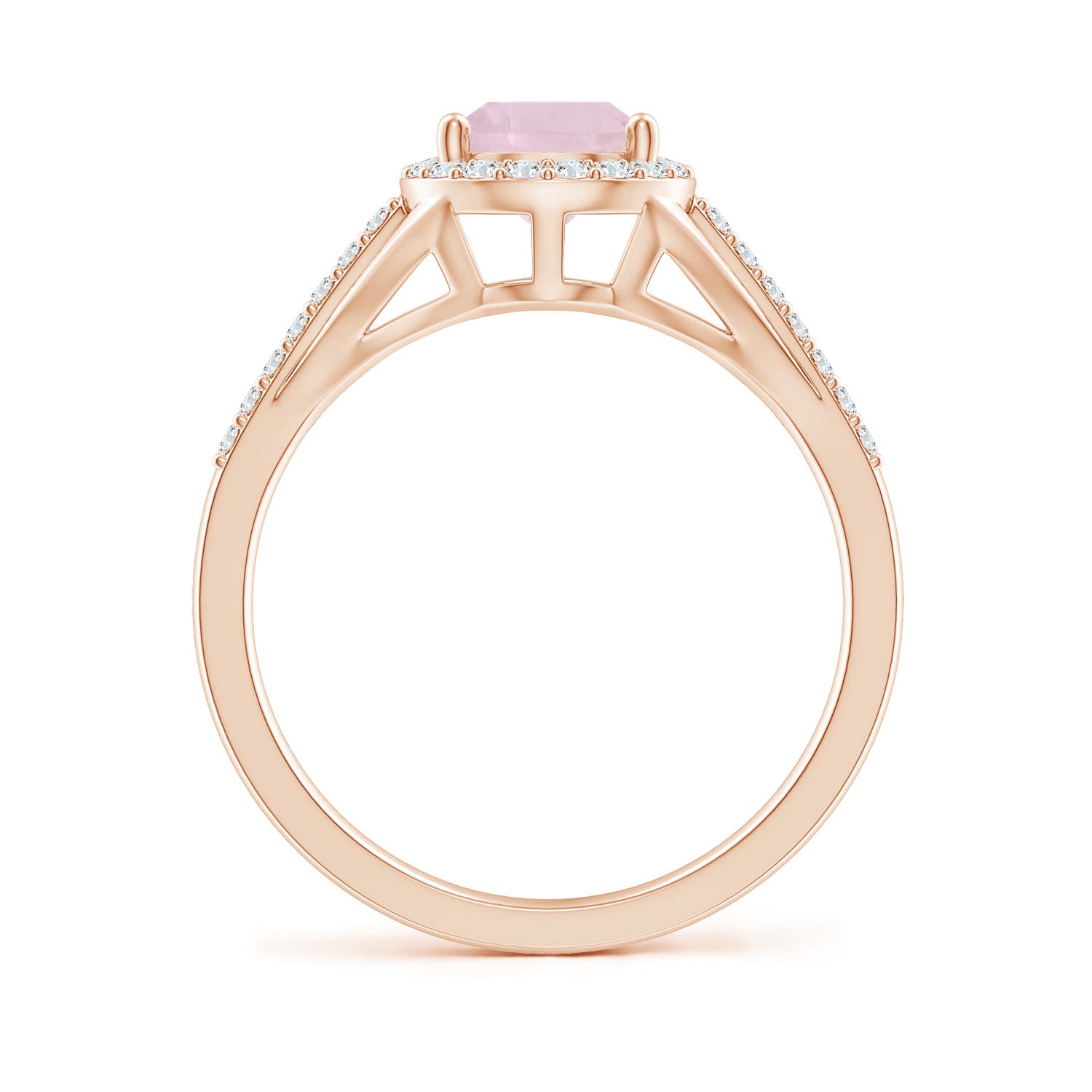 AA - Rose Quartz / 1.58 CT / 14 KT Rose Gold