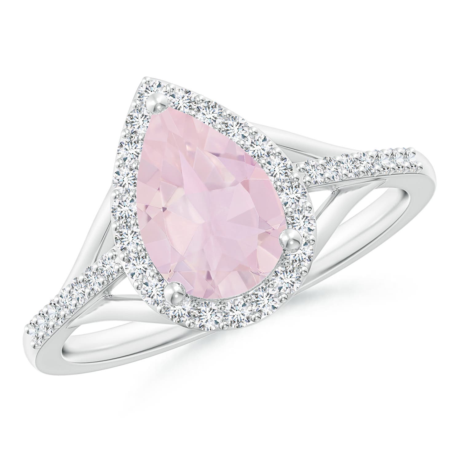 AA - Rose Quartz / 1.58 CT / 14 KT White Gold