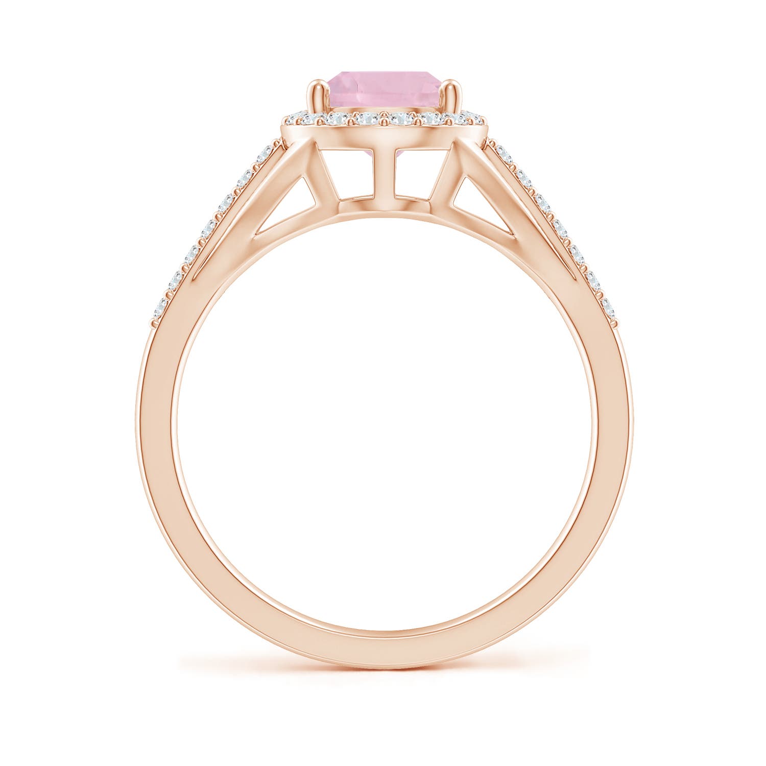 AAA - Rose Quartz / 1.58 CT / 14 KT Rose Gold