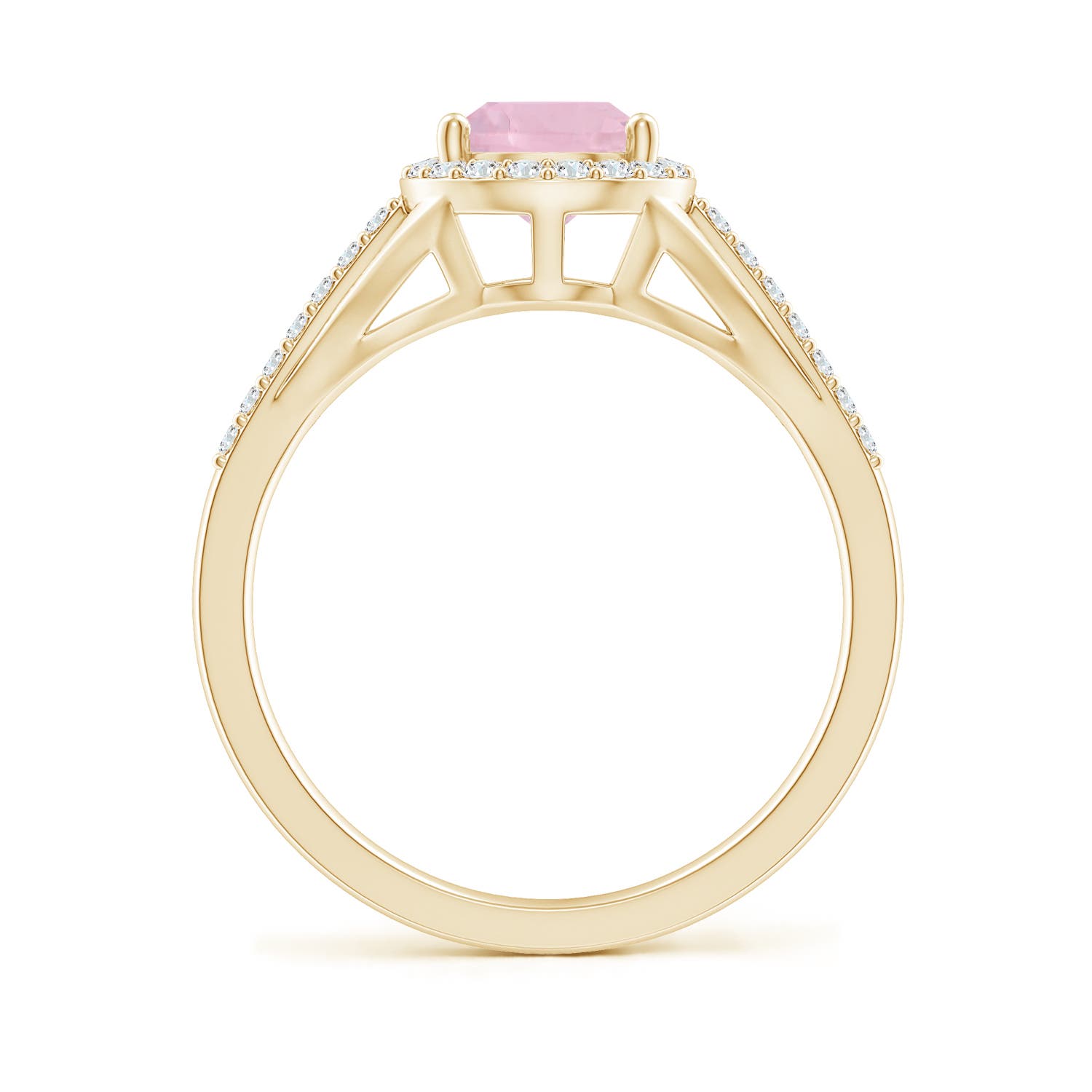 AAA - Rose Quartz / 1.58 CT / 14 KT Yellow Gold