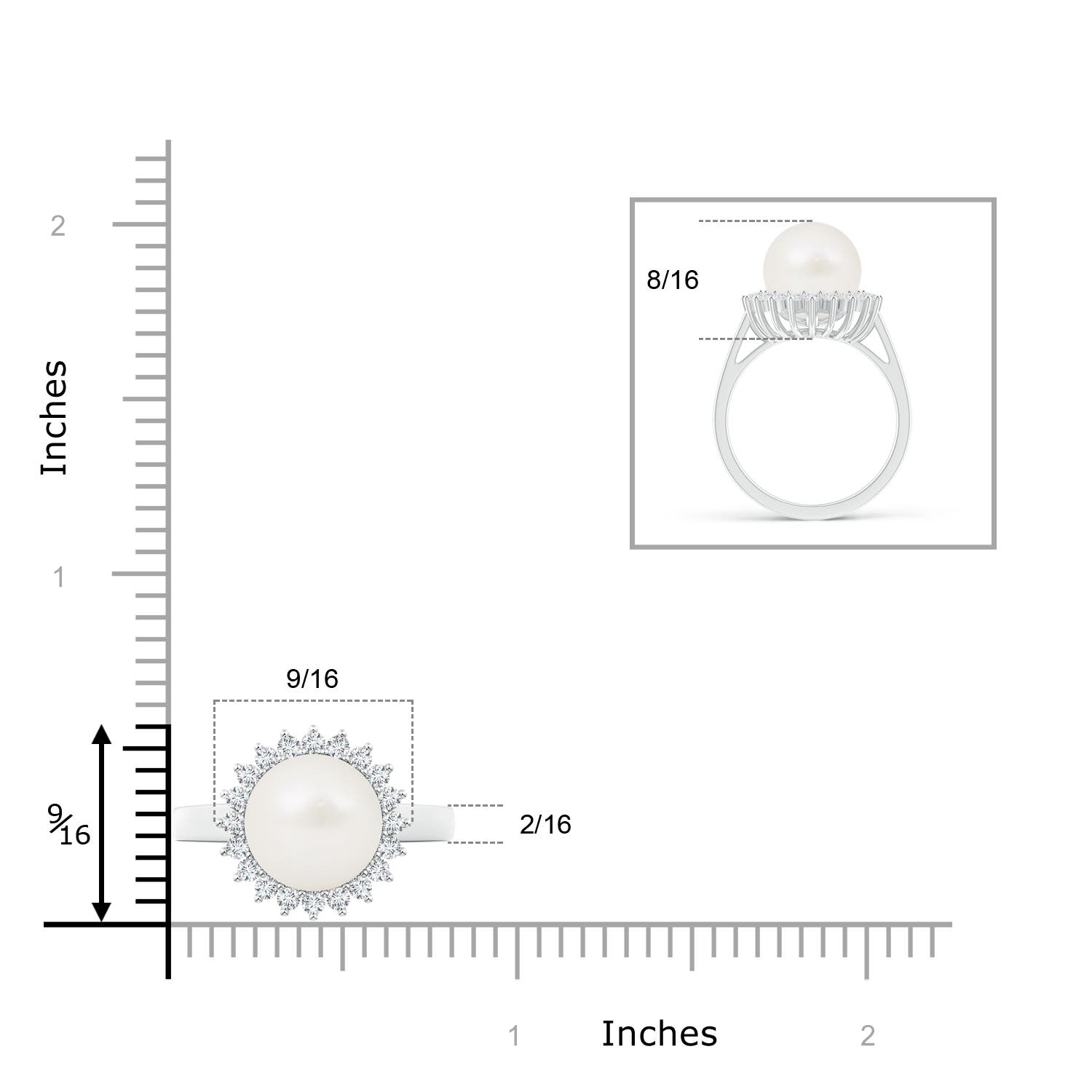 A / 7.62 CT / 14 KT White Gold