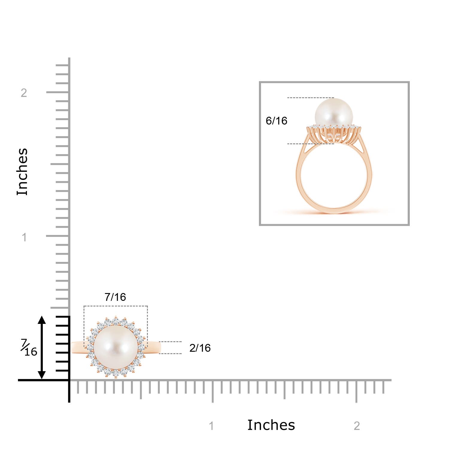 AAAA / 3.9 CT / 14 KT Rose Gold