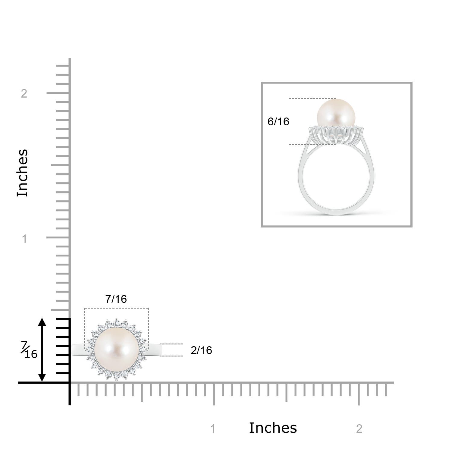 AAAA / 3.9 CT / 14 KT White Gold