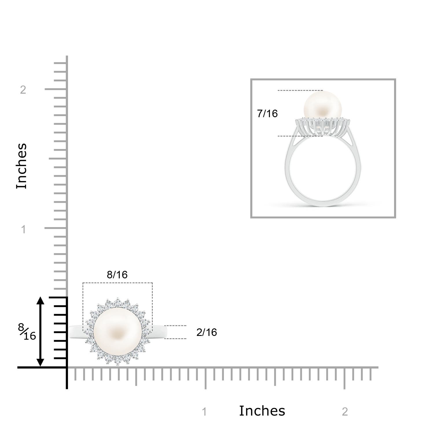 AA / 5.53 CT / 14 KT White Gold