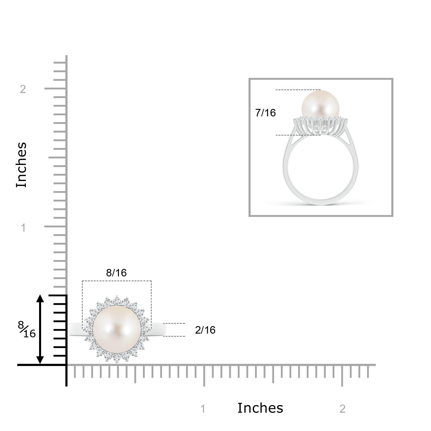 AAAA / 5.53 CT / 14 KT White Gold