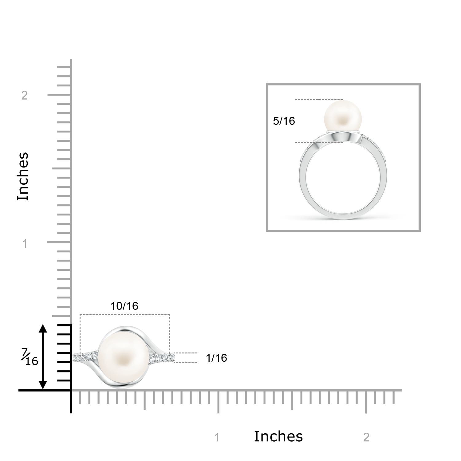 AA / 3.84 CT / 14 KT White Gold