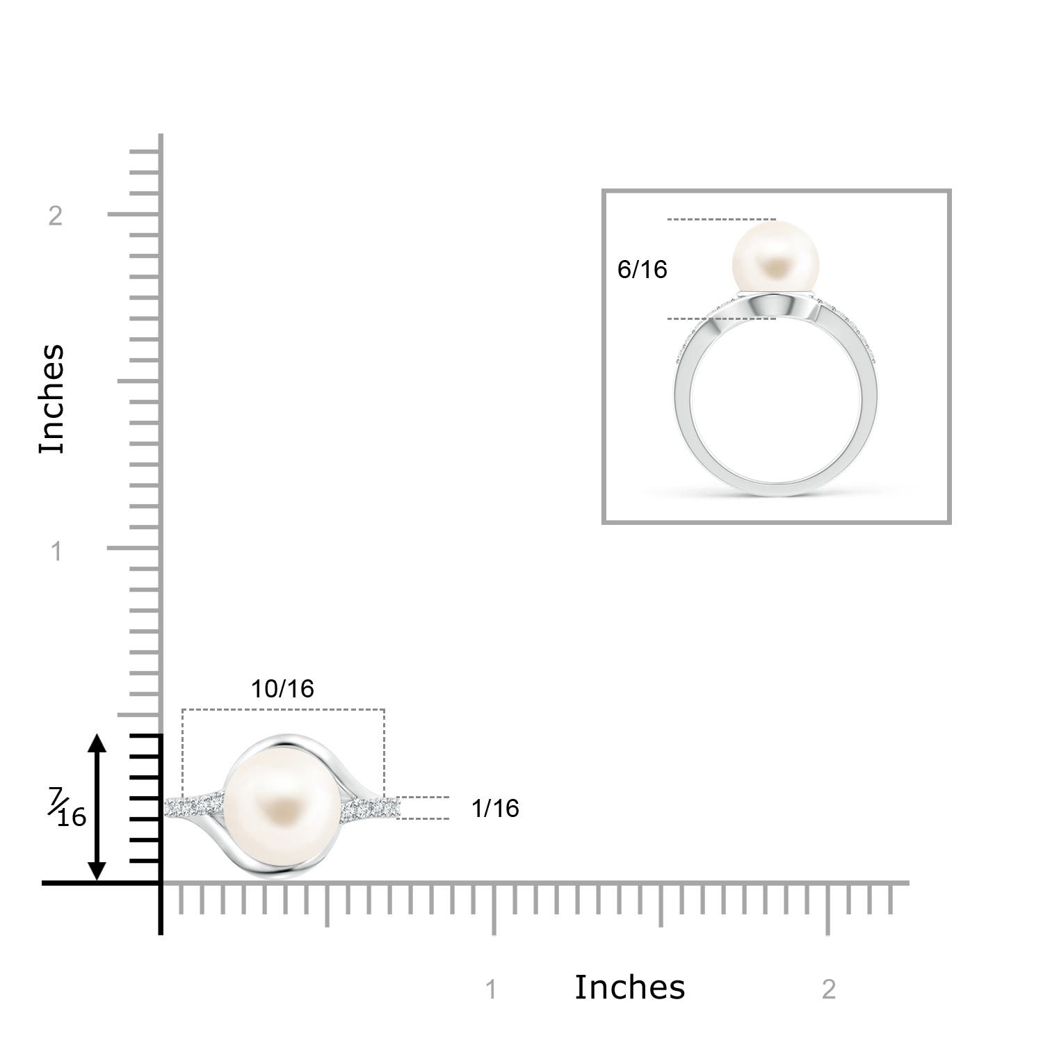 AAA / 5.43 CT / 14 KT White Gold