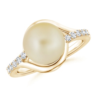 Round A Golden South Sea Cultured Pearl