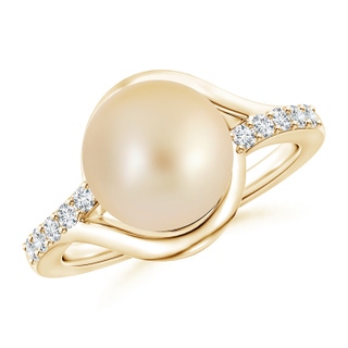 Round AA Golden South Sea Cultured Pearl