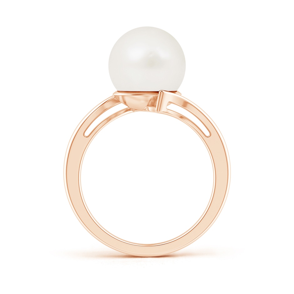 10mm A Solitaire Freshwater Pearl Bypass Ring in Rose Gold product image