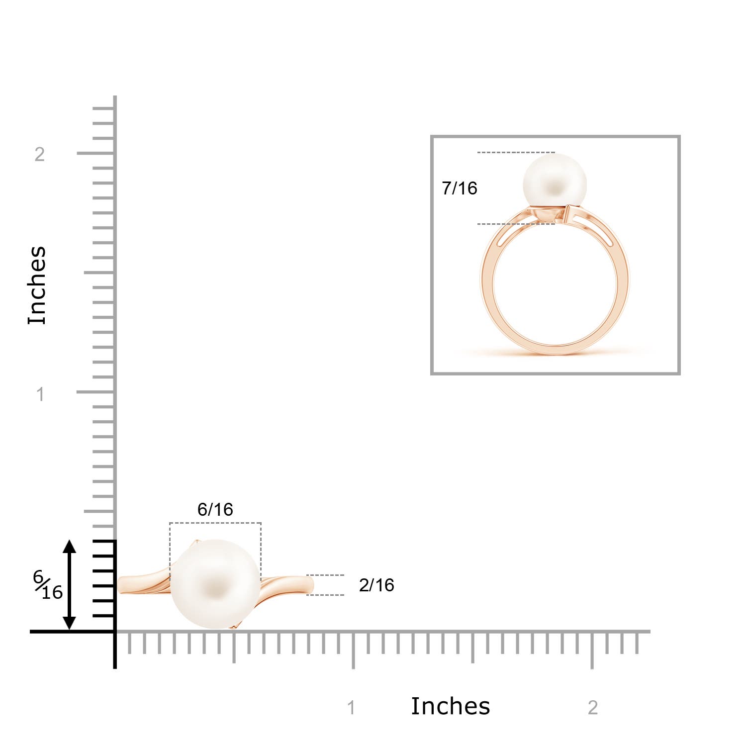 AA / 7.2 CT / 14 KT Rose Gold