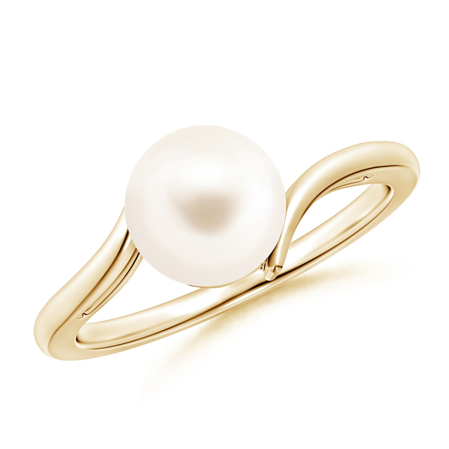 Solitaire Freshwater Pearl Bypass Ring | Angara