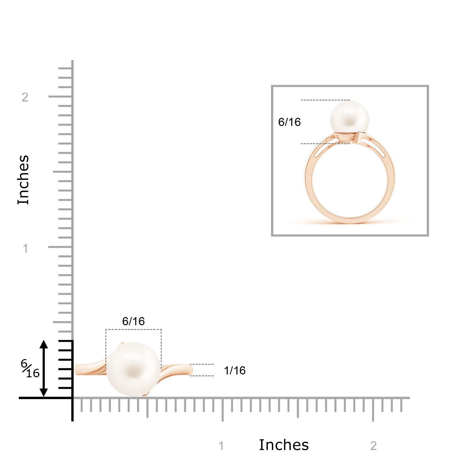 AA / 5.25 CT / 14 KT Rose Gold