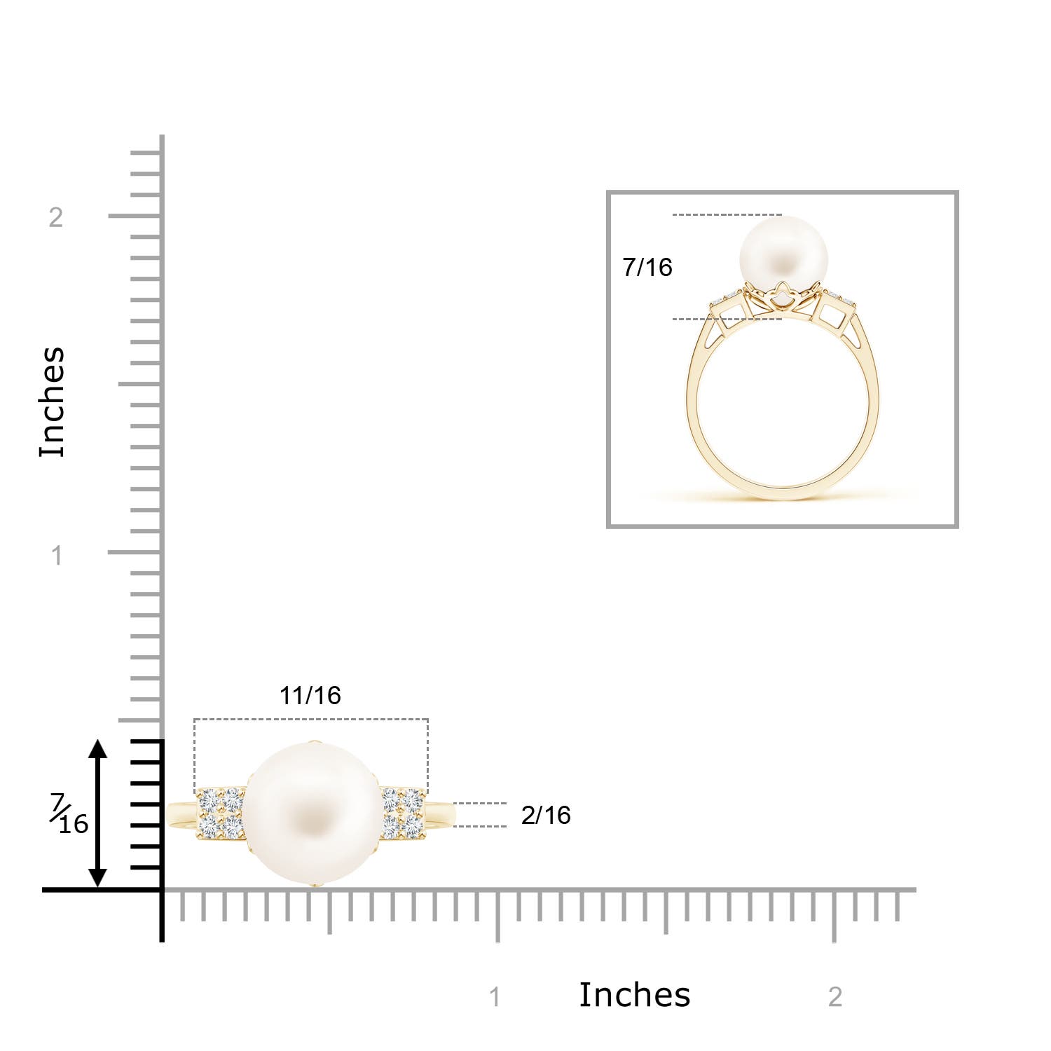 AA / 7.4 CT / 14 KT Yellow Gold